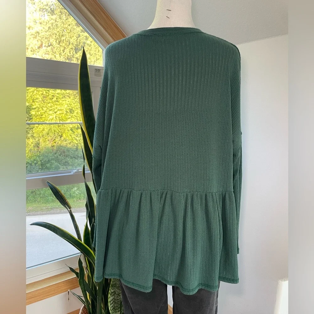 Altar’d State : Button-Front Knit Top - Picture 3 of 7